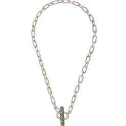 Best Farah chain choker necklace - silver Colliers Courts & Ras Du Cou