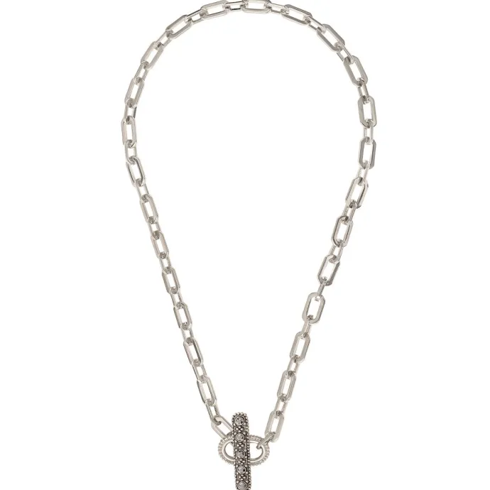 Best Farah chain choker necklace - silver Colliers Courts & Ras Du Cou