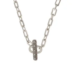Best Farah chain choker necklace - silver Colliers Courts & Ras Du Cou