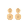 Sale Farah clip-on drop earrings - gold Clips|Longues / Pendantes