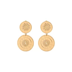 Sale Farah clip-on drop earrings - gold Clips|Longues / Pendantes