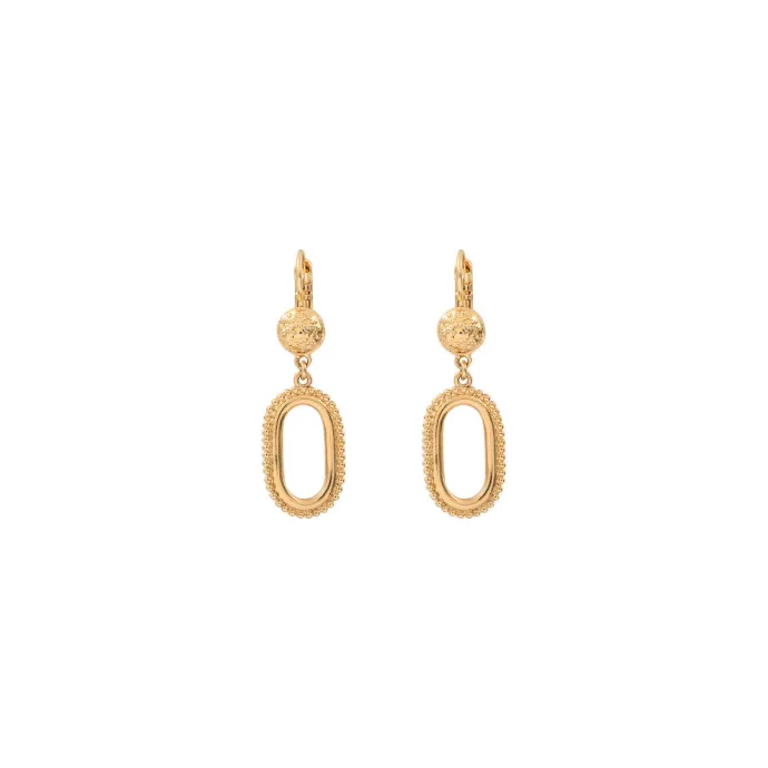 Outlet Farah hoop earrings - gold Dormeuses