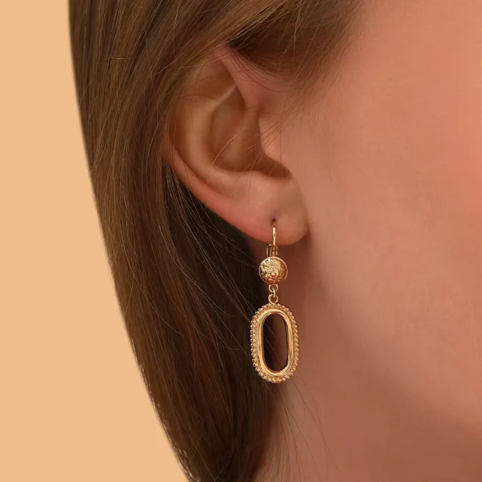 Outlet Farah hoop earrings - gold Dormeuses