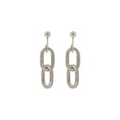 New Farah pierced stud drop earrings - silver Percées / Tiges|Longues / Pendantes