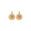 Discount Farah round sleeper earrings - gold Dormeuses