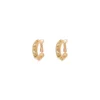 Hot Farah thin hoop earrings - gold Créoles