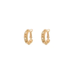 Hot Farah thin hoop earrings - gold Créoles