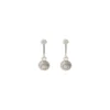Discount Farah thin stud earrings for pierced ears - silver Percées / Tiges