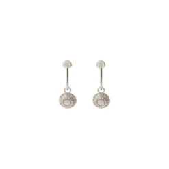 Discount Farah thin stud earrings for pierced ears - silver Percées / Tiges