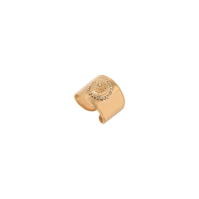 Outlet Farah wide adjustable ring - gold Bagues Ajustables|Bagues Grandes Tailles
