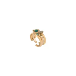 New Fujita adjustable ring - green Bagues Ajustables