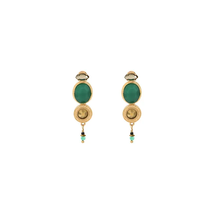 New Fujita clip-on earrings - green Clips