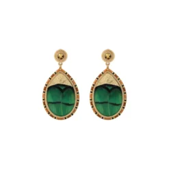 Hot Fujita clip-on earrings - green Clips