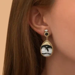 Outlet Fujita clip-on earrings - white Clips