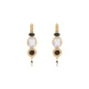 Discount Fujita dangling sleeper earrings - white Longues / Pendantes|Dormeuses