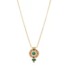 Best Fujita delicate pendant necklace - green Sautoirs & Colliers Longs|Pendentifs Et Médailles