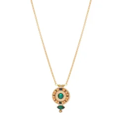 Best Fujita delicate pendant necklace - green Sautoirs & Colliers Longs|Pendentifs Et Médailles