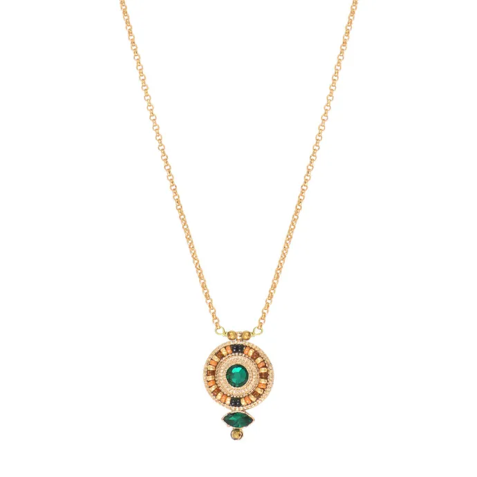 Best Fujita delicate pendant necklace - green Sautoirs & Colliers Longs|Pendentifs Et Médailles