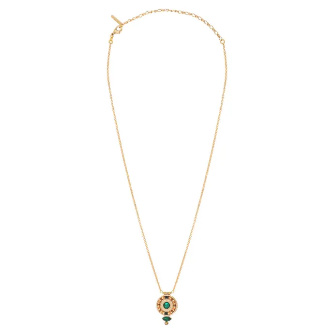 Best Fujita delicate pendant necklace - green Sautoirs & Colliers Longs|Pendentifs Et Médailles