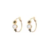 Discount Fujita hoop earrings - white Créoles