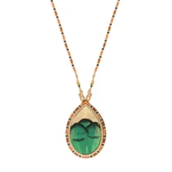 Sale Fujita pendant necklace - green Sautoirs & Colliers Longs|Pendentifs Et Médailles