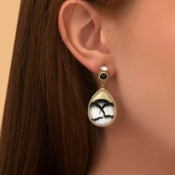 Best Fujita pierced stud earrings - white Percées / Tiges