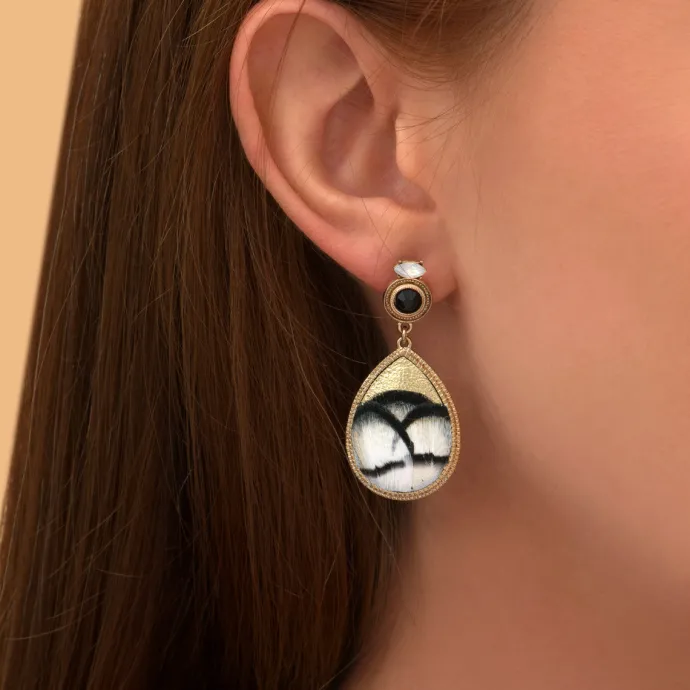 Best Fujita pierced stud earrings - white Percées / Tiges