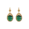 Discount Fujita sleeper drop earrings - green Dormeuses|Longues / Pendantes