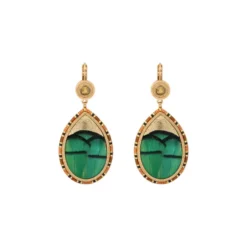 Discount Fujita sleeper drop earrings - green Dormeuses|Longues / Pendantes