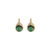 Best Fujita sleeper earrings - green Dormeuses