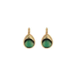 Best Fujita sleeper earrings - green Dormeuses