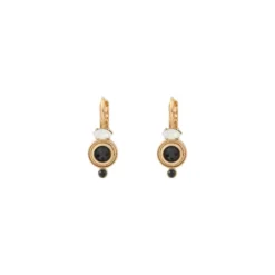 Online Fujita small sleeper earrings - white Dormeuses