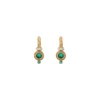 Sale Fujita small sleeper earrings - green Dormeuses