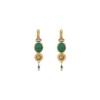 Outlet Fujita thin sleeper earrings - green Dormeuses