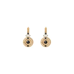 Fujita thin sleeper earrings - white Dormeuses