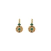 Best Fujita thin sleeper earrings - green Dormeuses