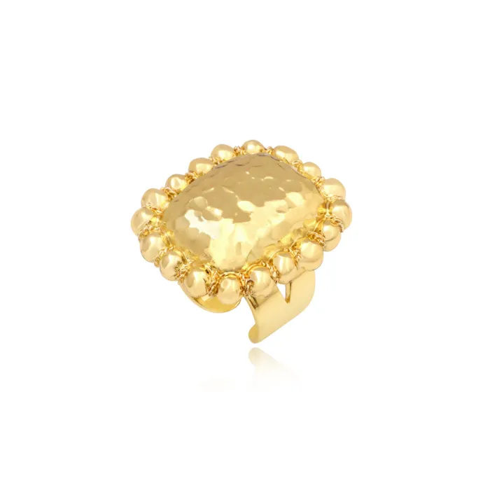Online Gilda adjustable ring – gold Bague XXL