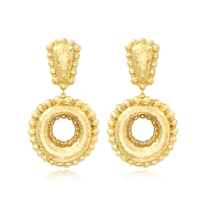 Discount Gilda clip-on earrings – gold Clips|Boucles D'oreilles XXL
