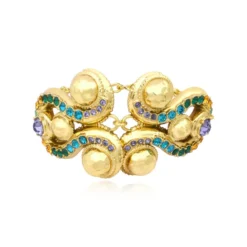 Online Gloria Adjustable Chain Bracelet - Green Bracelets XXL