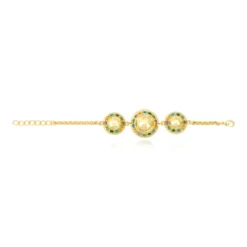 Outlet Gloria adjustable thin chain bracelet - green Bracelets XXL