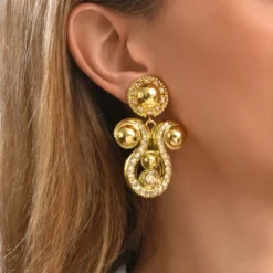 New Gloria clip-on earrings - gold Clips|Boucles D'oreilles XXL