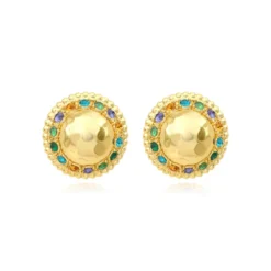 New Gloria clip-on earrings - green Clips|Boucles D'oreilles XXL