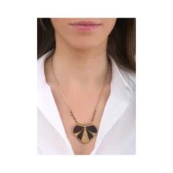 Hawaiian Delicate Pendant Necklace - Black and Gold Sautoirs & Colliers Longs|Pendentifs Et Médailles