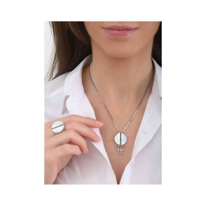 Sale Hawaiian pendant necklace - white mother-of-pearl Pendentifs Et Médailles|Sautoirs & Colliers Longs