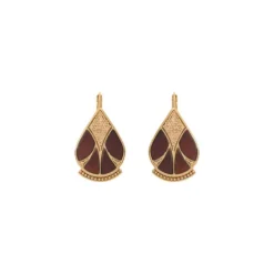 Outlet Hawaiian sleeper earrings - black Dormeuses