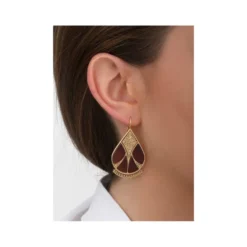 Outlet Hawaiian sleeper earrings - black Dormeuses