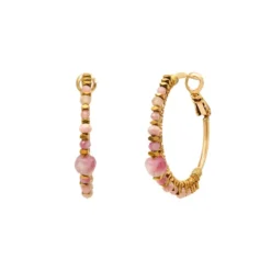Outlet Iancura delicate hoop earrings - roses Percées / Tiges
