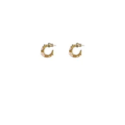 Outlet Iancura fine hoop earrings - pearl Créoles