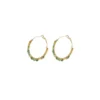 Iancura hoop earrings - green Créoles