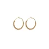 Iancura hoop earrings - pearl Créoles